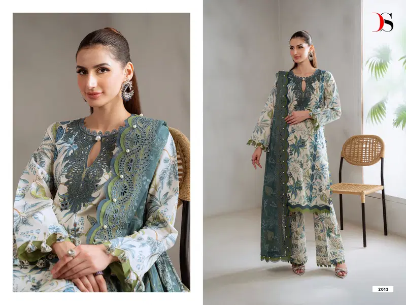 Stylish Deepsy Baagh Jade Bagh Chiffon Dupatta Cotton Embroidered Salwar Kameez Wholesale 2026