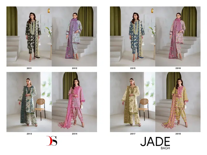 Stylish Deepsy Baagh Jade Bagh Chiffon Dupatta Cotton Embroidered Salwar Kameez Wholesale 2026