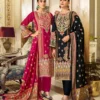 Mumtaz Arts Mehr E Gul Modal Silk Discharge Print Dress Material Wholesale