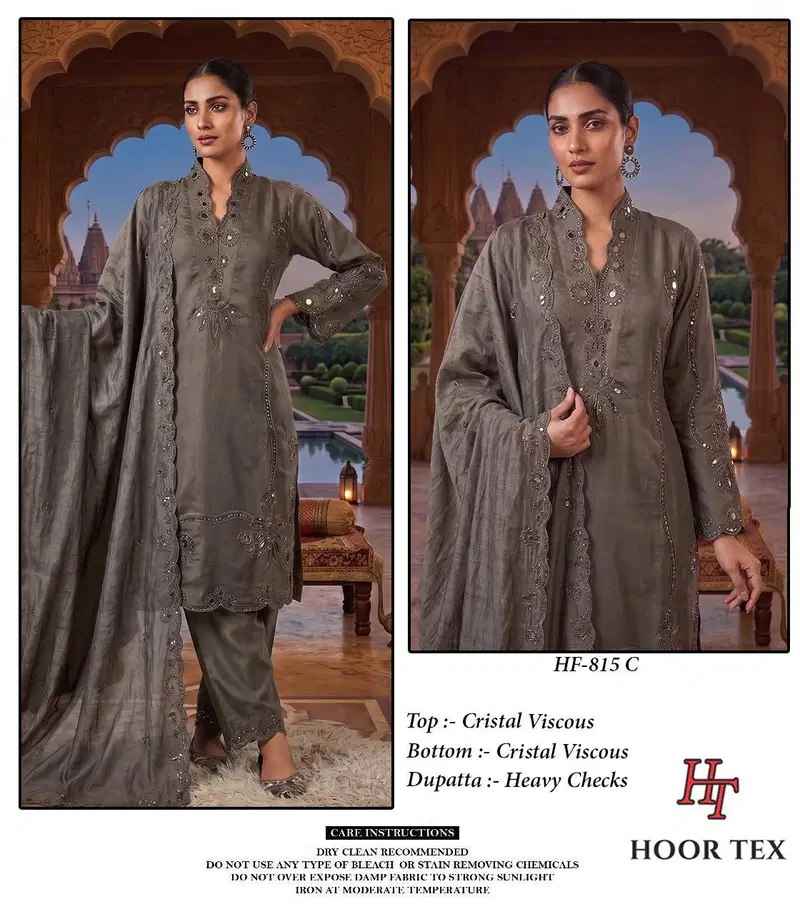 Beautiful Hoor Tex 815 A To D Crystal Viscose Kurti With Bottom Dupatta Wholesale 2026