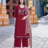 Latest Mittoo Resham Dhabu Cotton Thread Embroidered Kurti With Bottom Dupatta Wholesale 2026