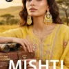 Four Dots Mishti Mal Chanderi Cotton Handworked Dress Material Wholesale
