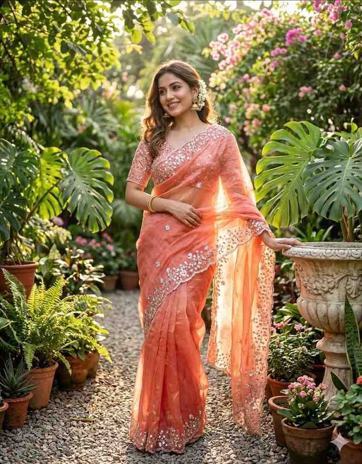 Stylish Kc 410 Fandy Sattin Silk Seqeunce Worked Premium Saree Collection Wholesale 2026