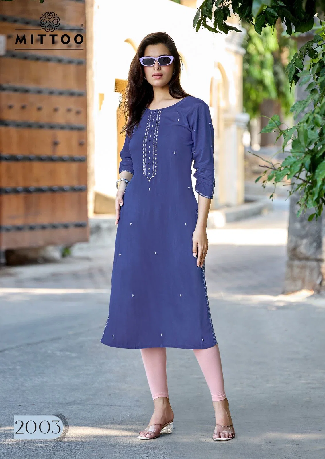Launching Mittoo Haya Rayon Thread Worked Kurti Collection Wholesale 2026