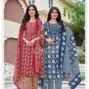 Latest Kavya Pashmina Vol 22 Malasiyan Cotton Embroidered Kurti With Bottom Dupatta Wholesale 2026