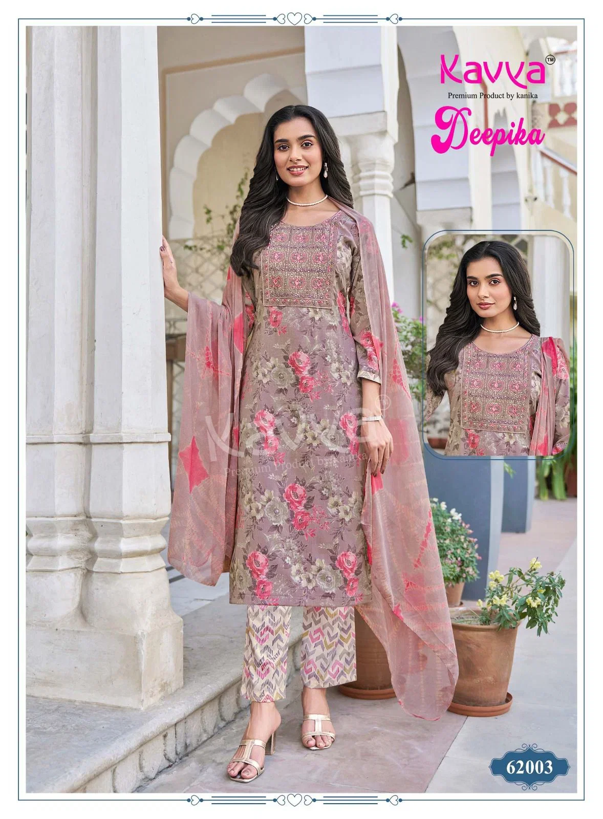 Beautiful Kavya Deepika Vol 62 Capsule Embroidered Kurti With Bottom Dupatta Wholesale 2026