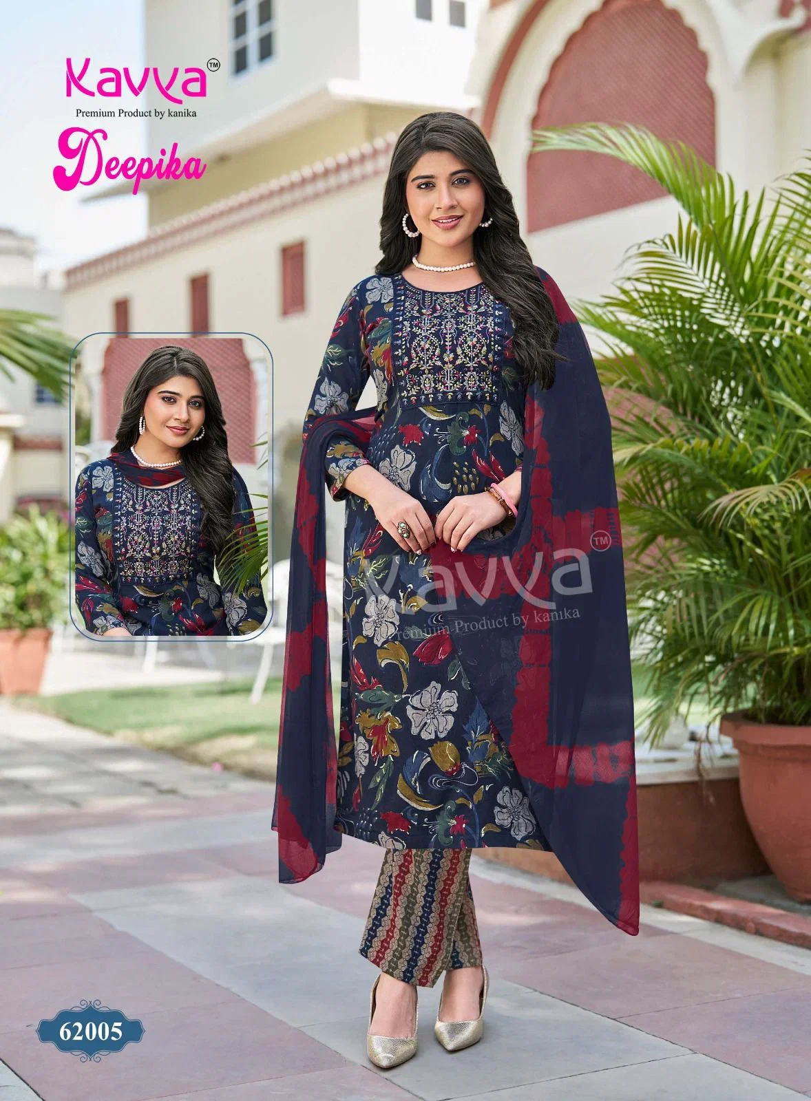 Beautiful Kavya Deepika Vol 62 Capsule Embroidered Kurti With Bottom Dupatta Wholesale 2026