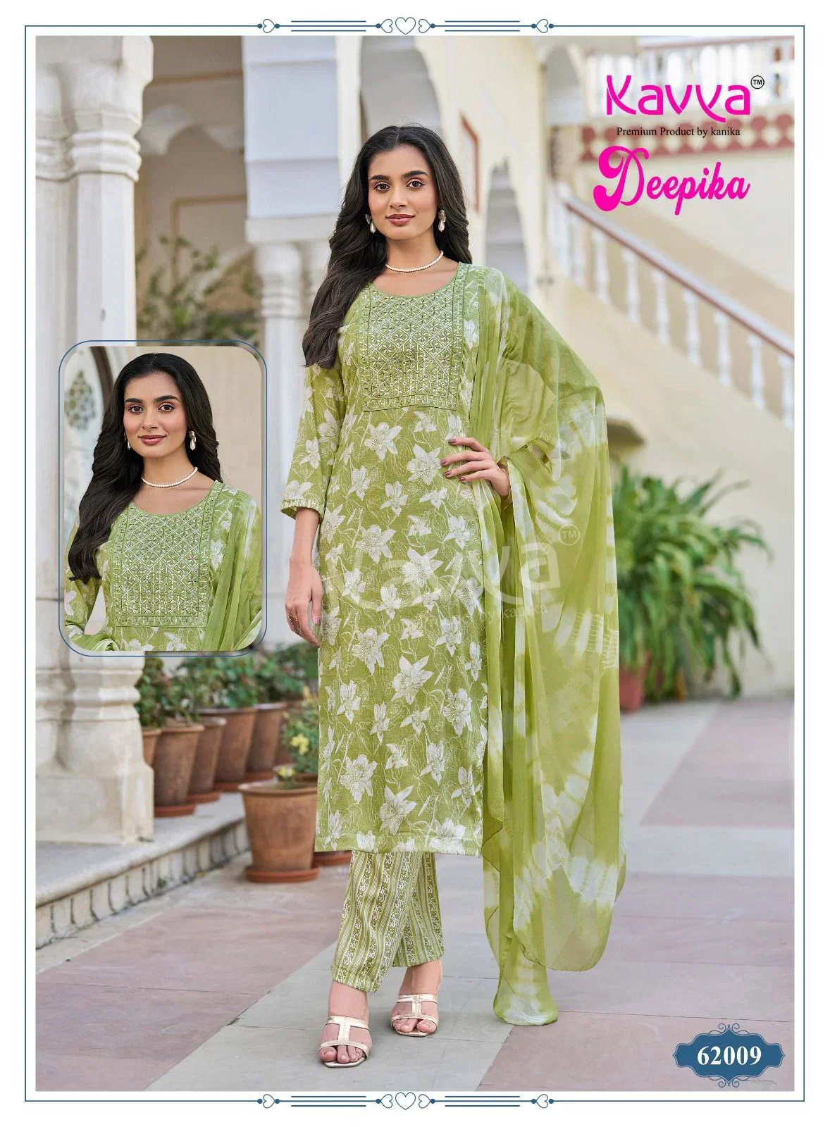 Beautiful Kavya Deepika Vol 62 Capsule Embroidered Kurti With Bottom Dupatta Wholesale 2026