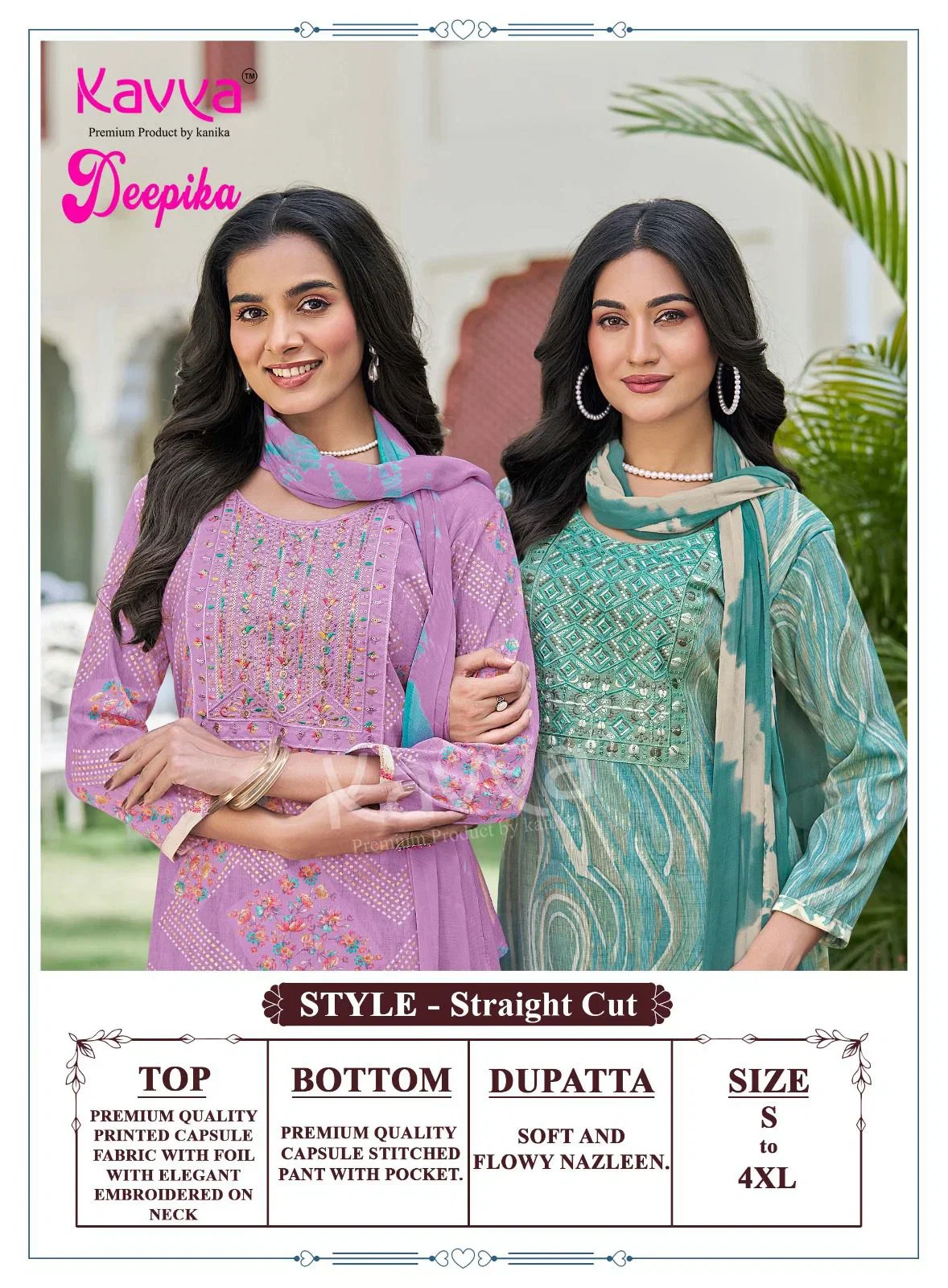 Beautiful Kavya Deepika Vol 62 Capsule Embroidered Kurti With Bottom Dupatta Wholesale 2026