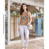 Beautiful Tips And Tops Mimi Cotton Foil Printed Short Tops Wholesale 2026