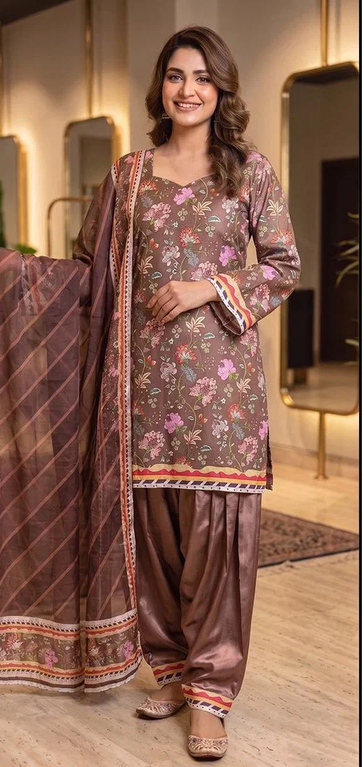 Hoor Tex 840 To 846 Malai Satin Printed Salwar Kameez Wholesale