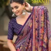 Kashvi Shanti Vol 11 Bright Moss Foil Printed Saree Collection Wholesale