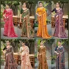 Latest Kashvi Shanti Vol 11 Bright Moss Foil Printed Saree Collection Wholesale 2026