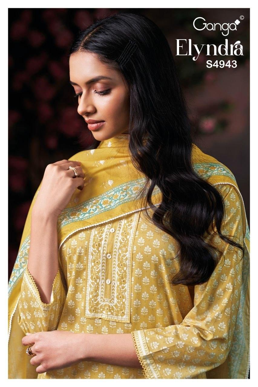 Ganga Elyndra 4943 Cotton Printed Salwar Kameez Wholesale