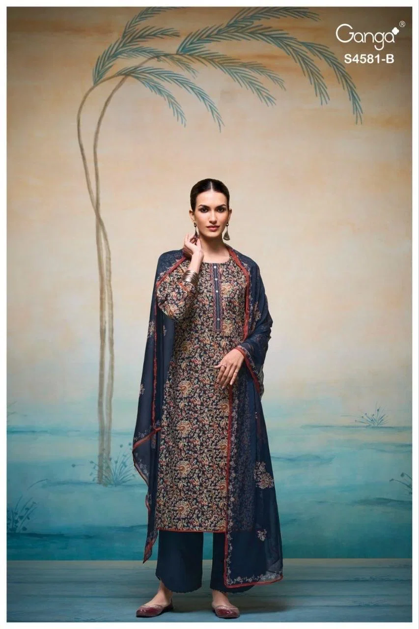 Buy Ganga Ruby 4581 Cotton Printed Salwar Kameez Collection Wholesale 2026
