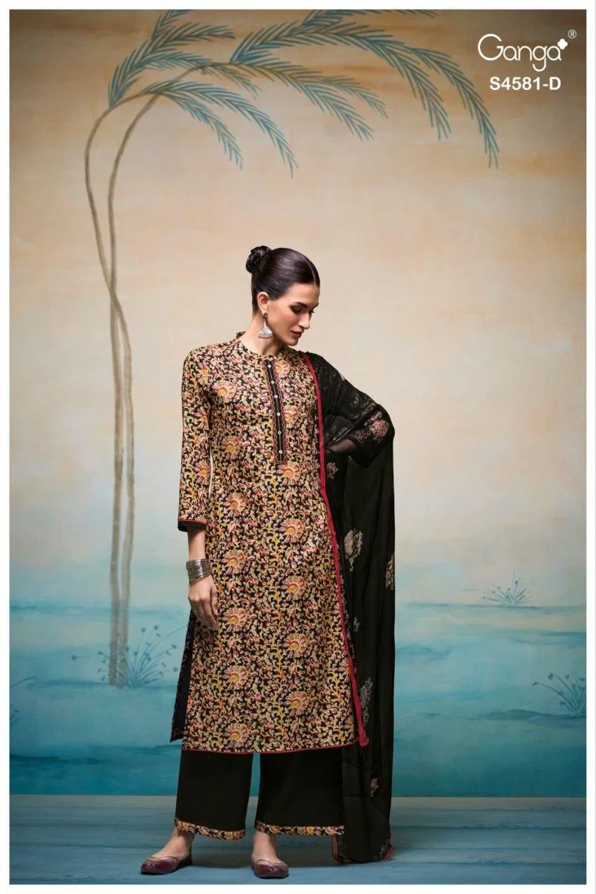 Buy Ganga Ruby 4581 Cotton Printed Salwar Kameez Collection Wholesale 2026