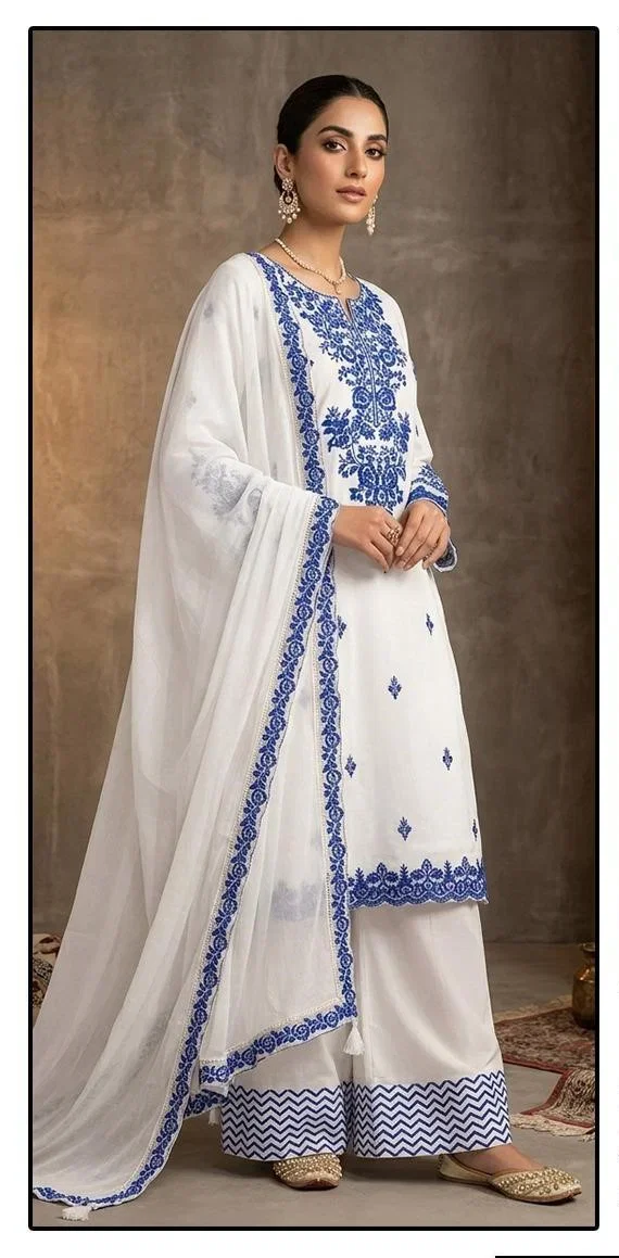 Hoor Tex 838 A To D Rayon Embroidered Salwar Kameez Wholesale