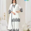 Latest Mahnoor BW Georgette Thread Worked Kurti With Bottom Dupatta Wholesale 2026