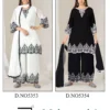 Latest Mahnoor BW Georgette Thread Worked Kurti With Bottom Dupatta Wholesale 2026