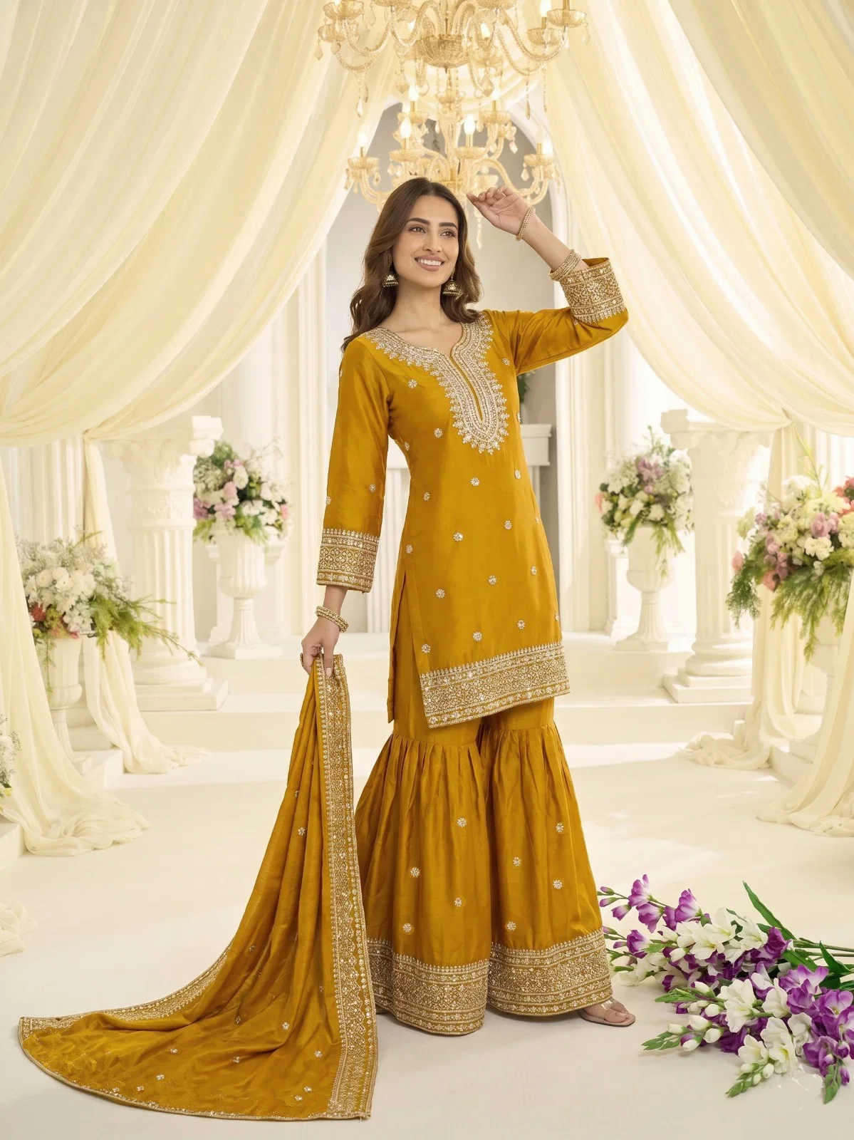 Buy Kb Super Hit 3323 Heavy Chinon Embroidered Salwar Kameez Collection Wholesale 2026