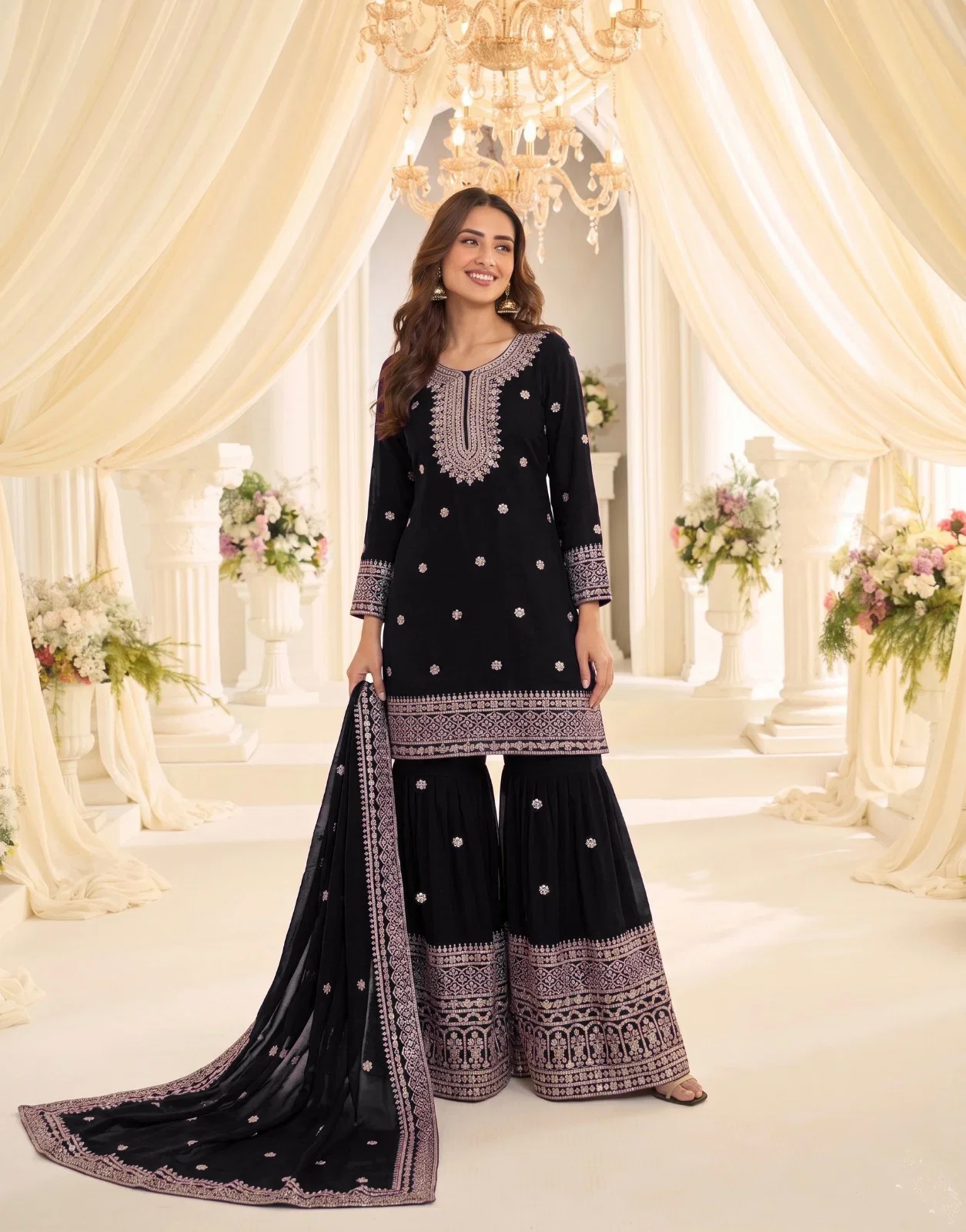 Buy Kb Super Hit 3323 Heavy Chinon Embroidered Salwar Kameez Collection Wholesale 2026
