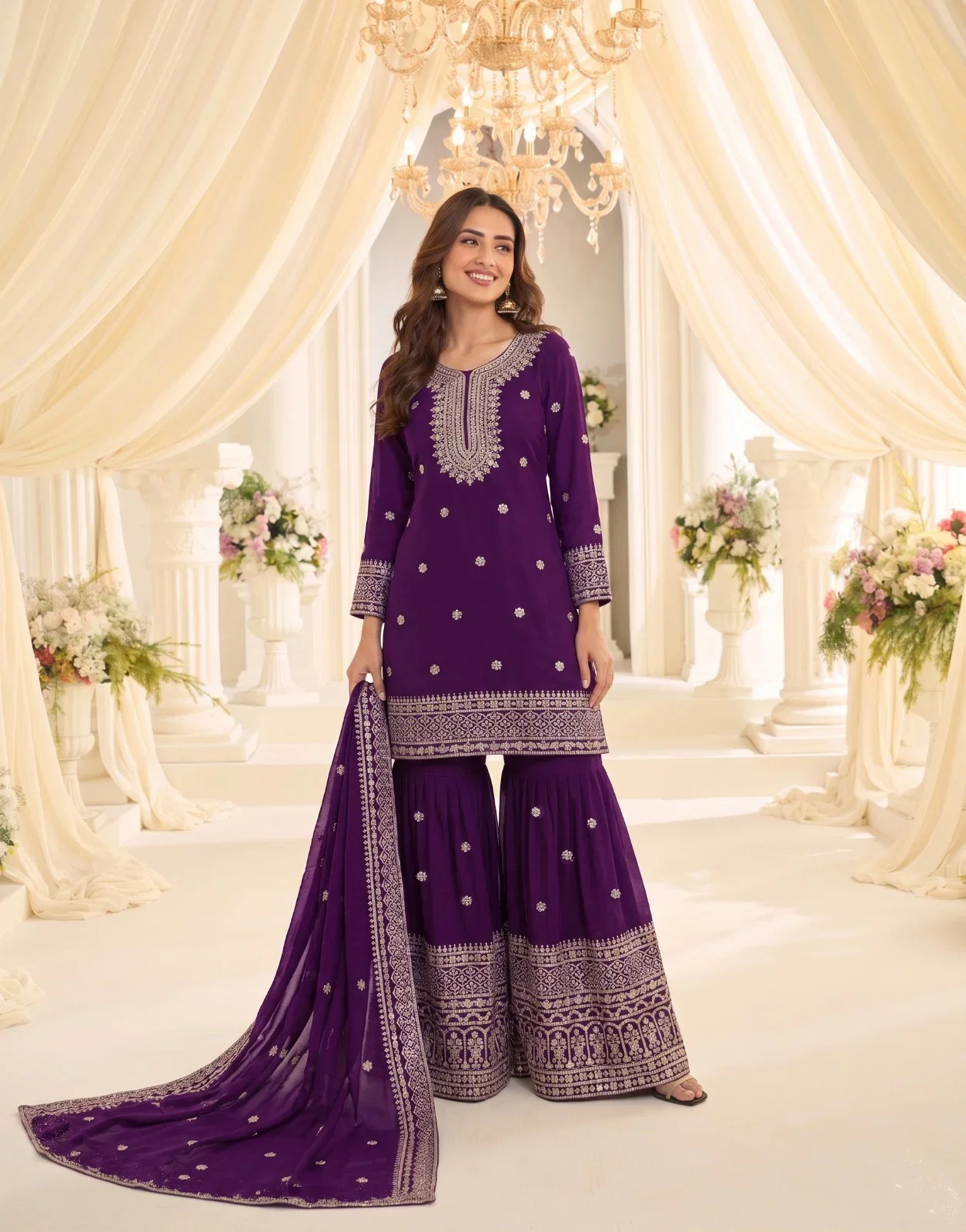 Buy Kb Super Hit 3323 Heavy Chinon Embroidered Salwar Kameez Collection Wholesale 2026