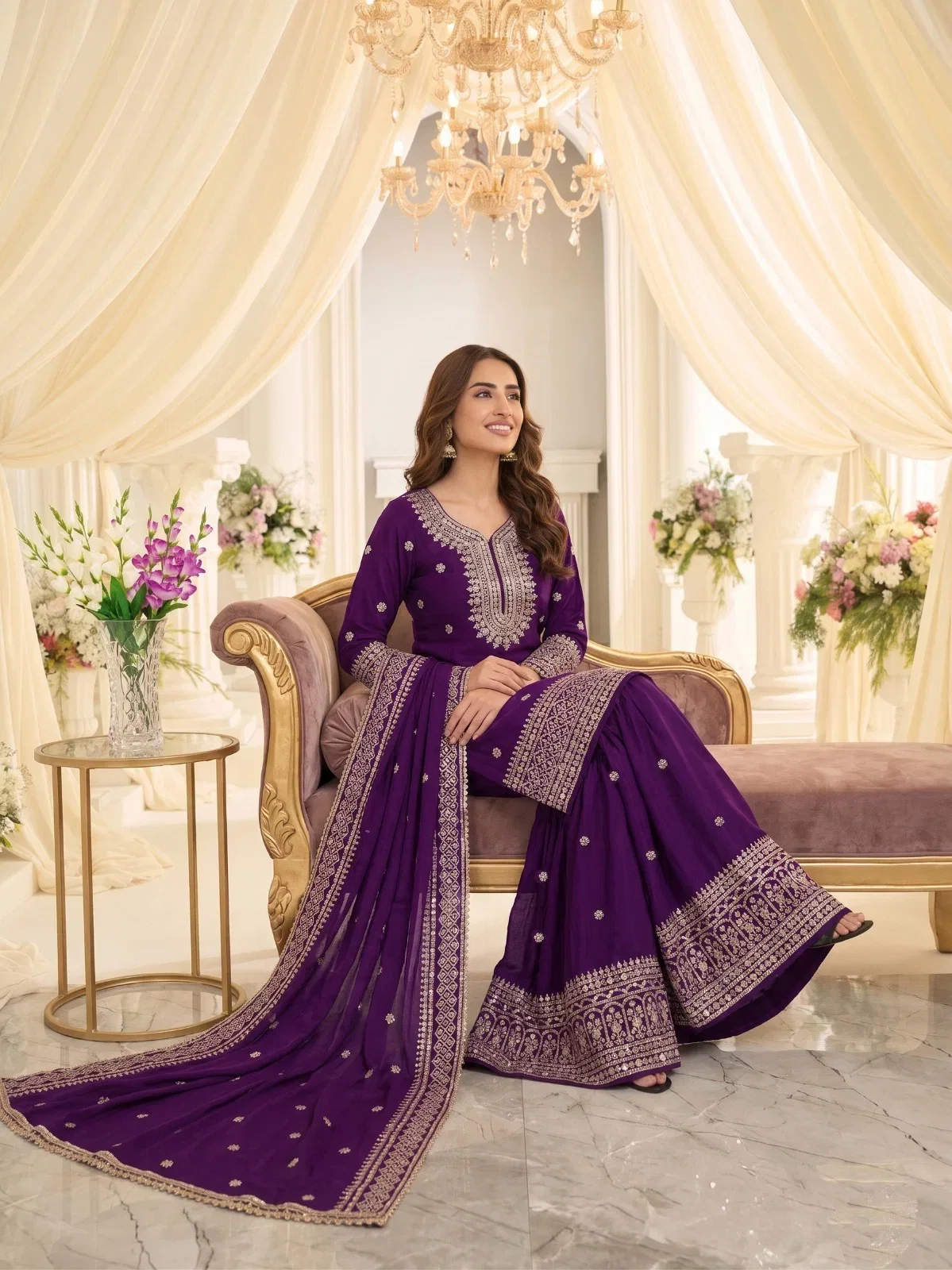 Buy Kb Super Hit 3323 Heavy Chinon Embroidered Salwar Kameez Collection Wholesale 2026