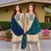 Aanchi Khwaab Vichitra Silk Embroidered Kurti With Bottom Dupatta Wholesale