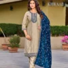 Aanchi Khwaab Vichitra Silk Embroidered Kurti With Bottom Dupatta Wholesale