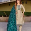 Aanchi Khwaab Vichitra Silk Embroidered Kurti With Bottom Dupatta Wholesale
