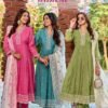 Aanchi Bul Bul Mul Chanderi Embroidered Kurti With Bottom Dupatta Wholesale
