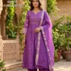 Aanchi Bul Bul Mul Chanderi Embroidered Kurti With Bottom Dupatta Wholesale