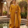Aanchi Bul Bul Mul Chanderi Embroidered Kurti With Bottom Dupatta Wholesale