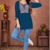 Lekha Sal 35 Rinkal Cotton Embroidery Work Top Wholesale