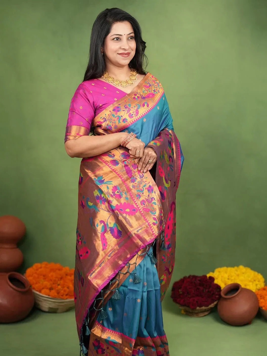 Launching Soft Silk 005 Soft Paithani Silk Zari Worked Saree Collection Wholesale 2026