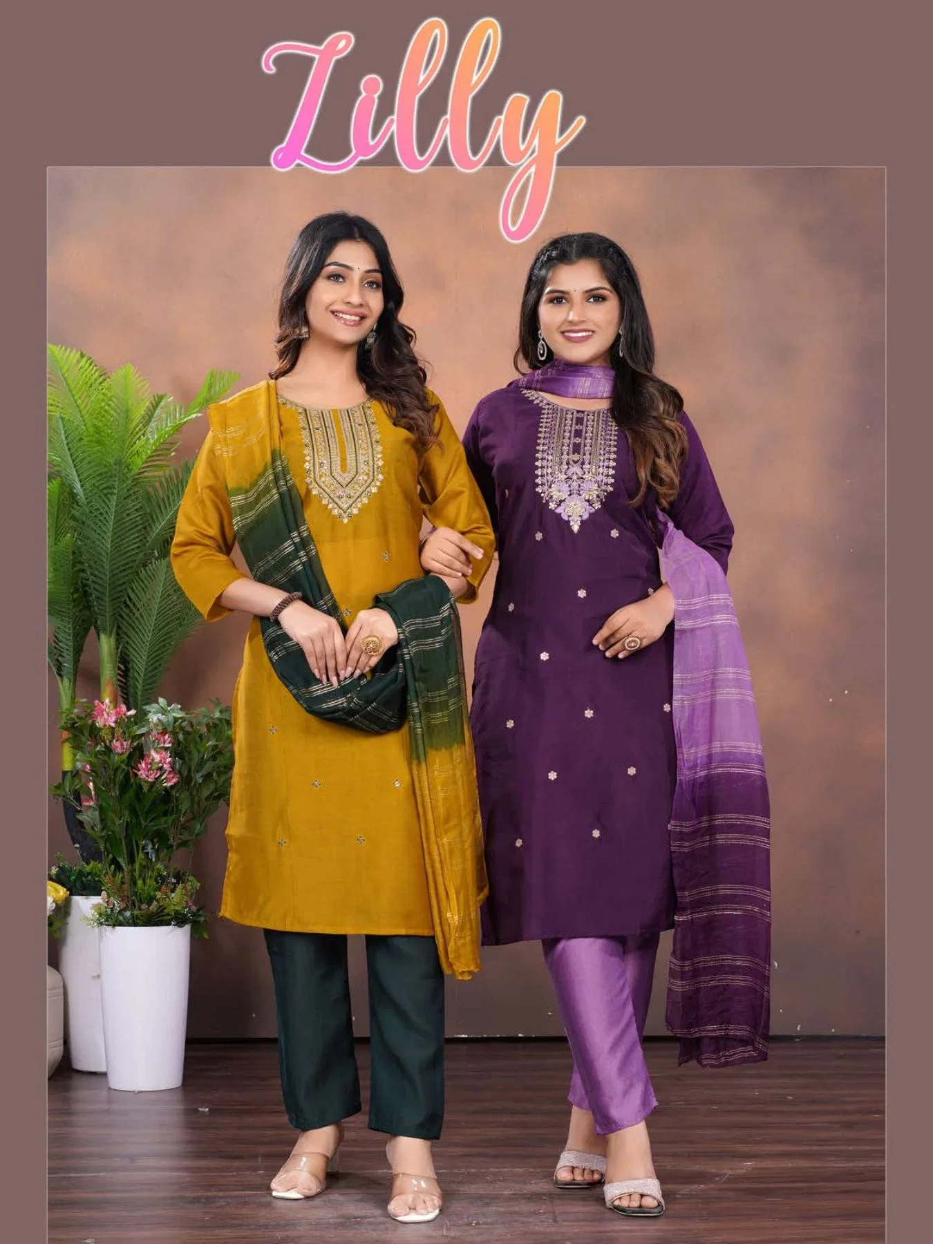 Zilly Vol 1 Vatican Silk Kurti Pant With Dupatta Collection Wholesale