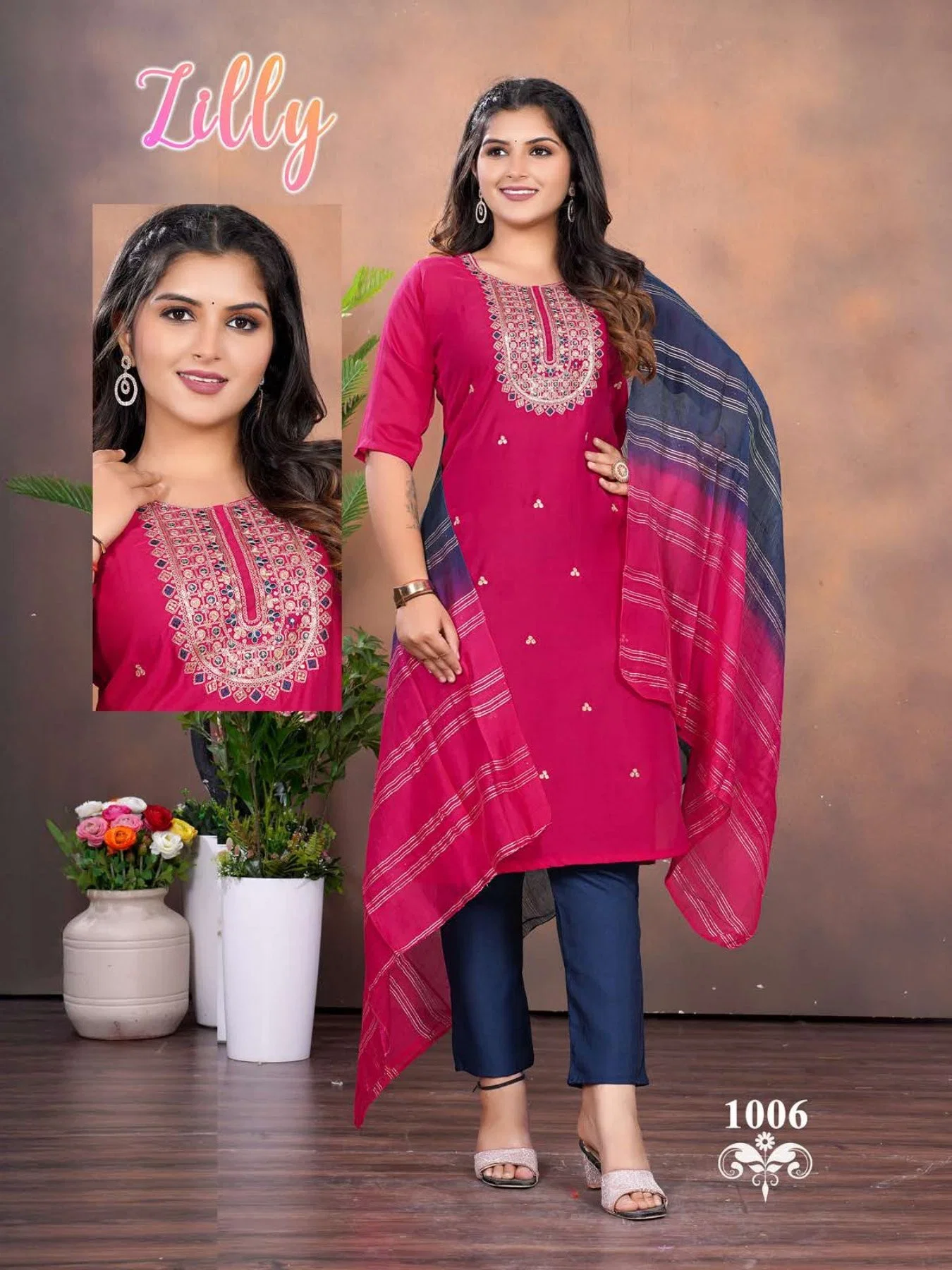 Launching Zilly Vol 1 Vatican Silk Kurti Pant With Dupatta Collection Wholesale 2026