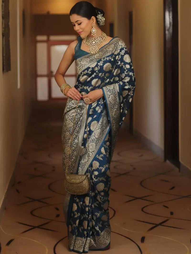 Buy Soft Silk 5085 Lichi Silk Jacquard Work Saree Collection Wholesale 2026