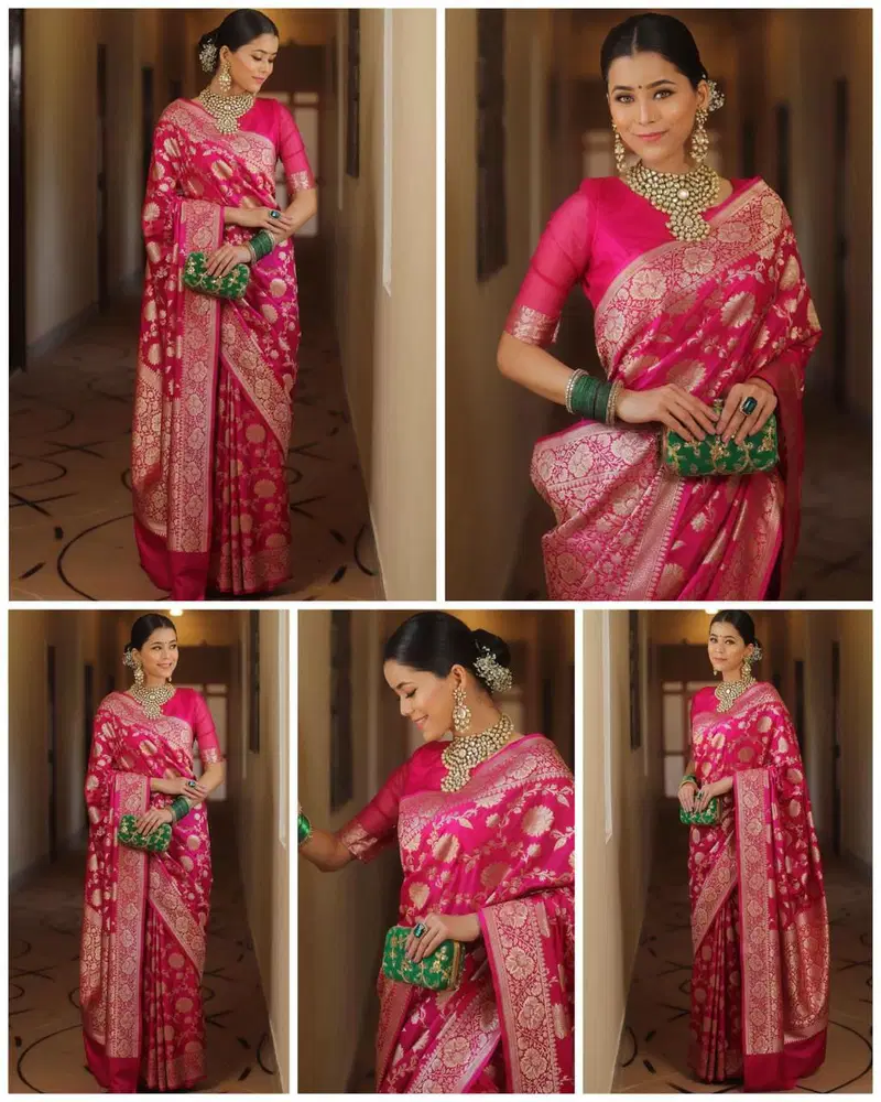 Buy Soft Silk 5085 Lichi Silk Jacquard Work Saree Collection Wholesale 2026