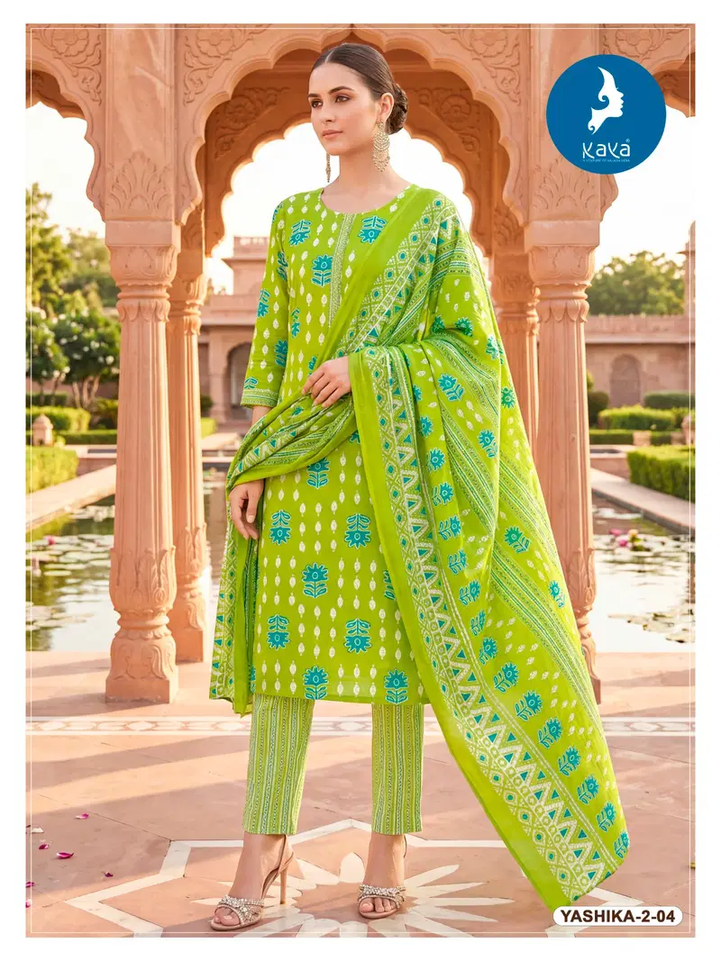 Stylish Kaya Yashika Vol 2 Cotton Printed Kurti With Bottom Dupatta Wholesale 2026