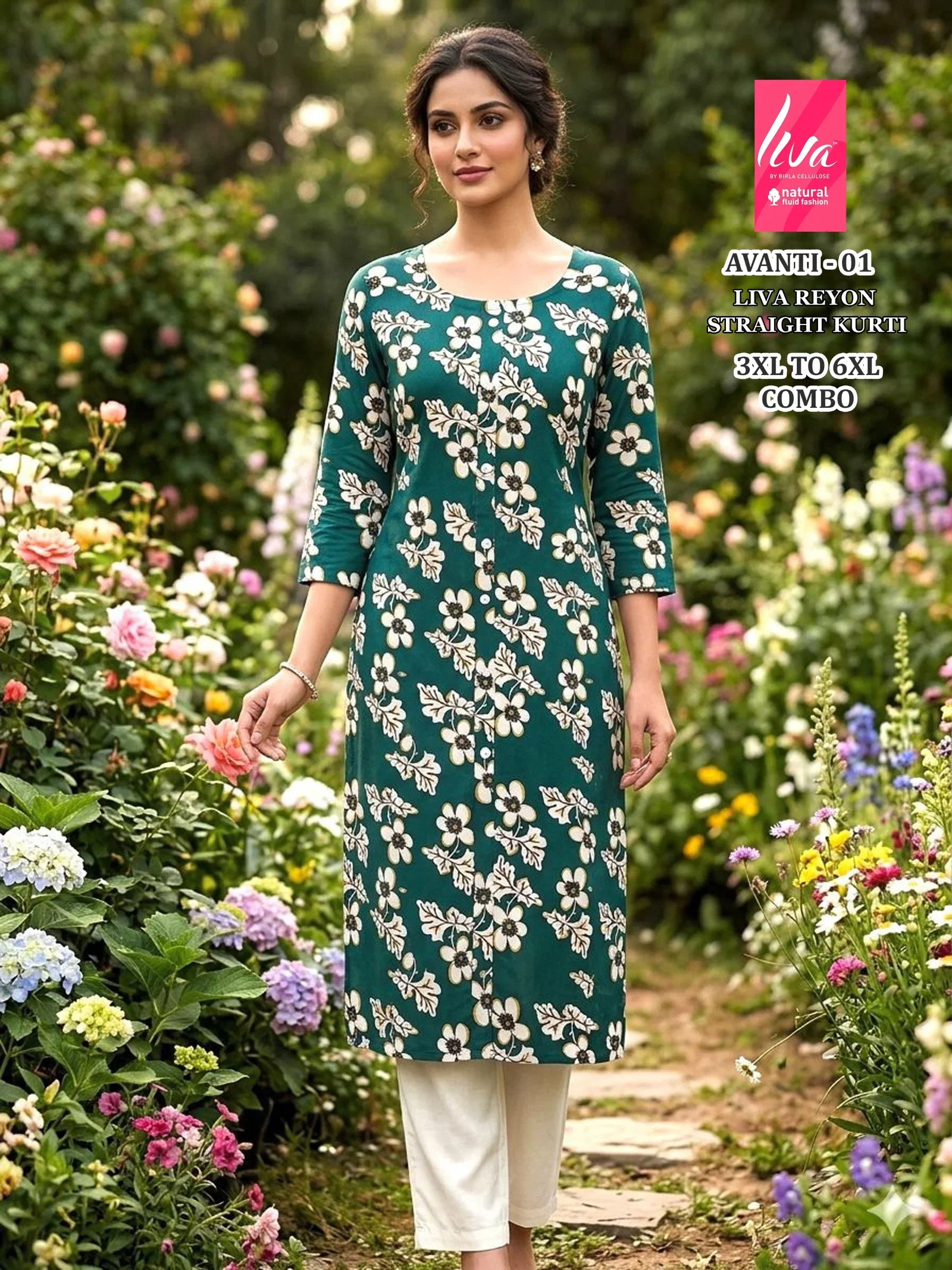 Beautiful Liva Avanti 1 To 10 Liva Rayon Printed Long Kurti Collection Wholesale 2026