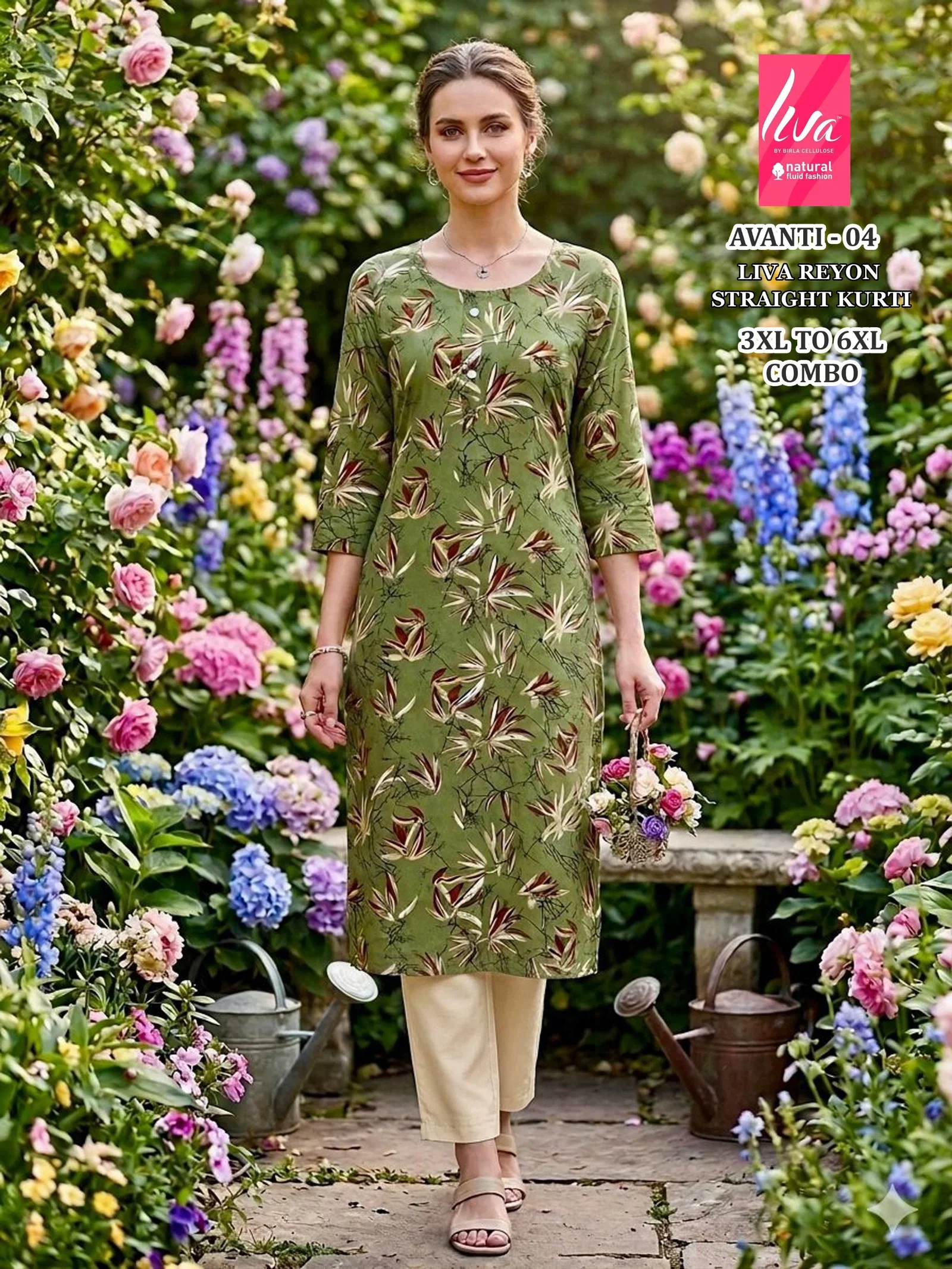 Beautiful Liva Avanti 1 To 10 Liva Rayon Printed Long Kurti Collection Wholesale 2026