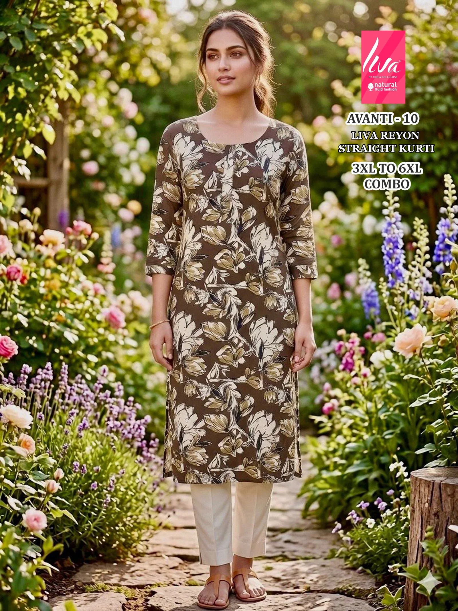 Beautiful Liva Avanti 1 To 10 Liva Rayon Printed Long Kurti Collection Wholesale 2026