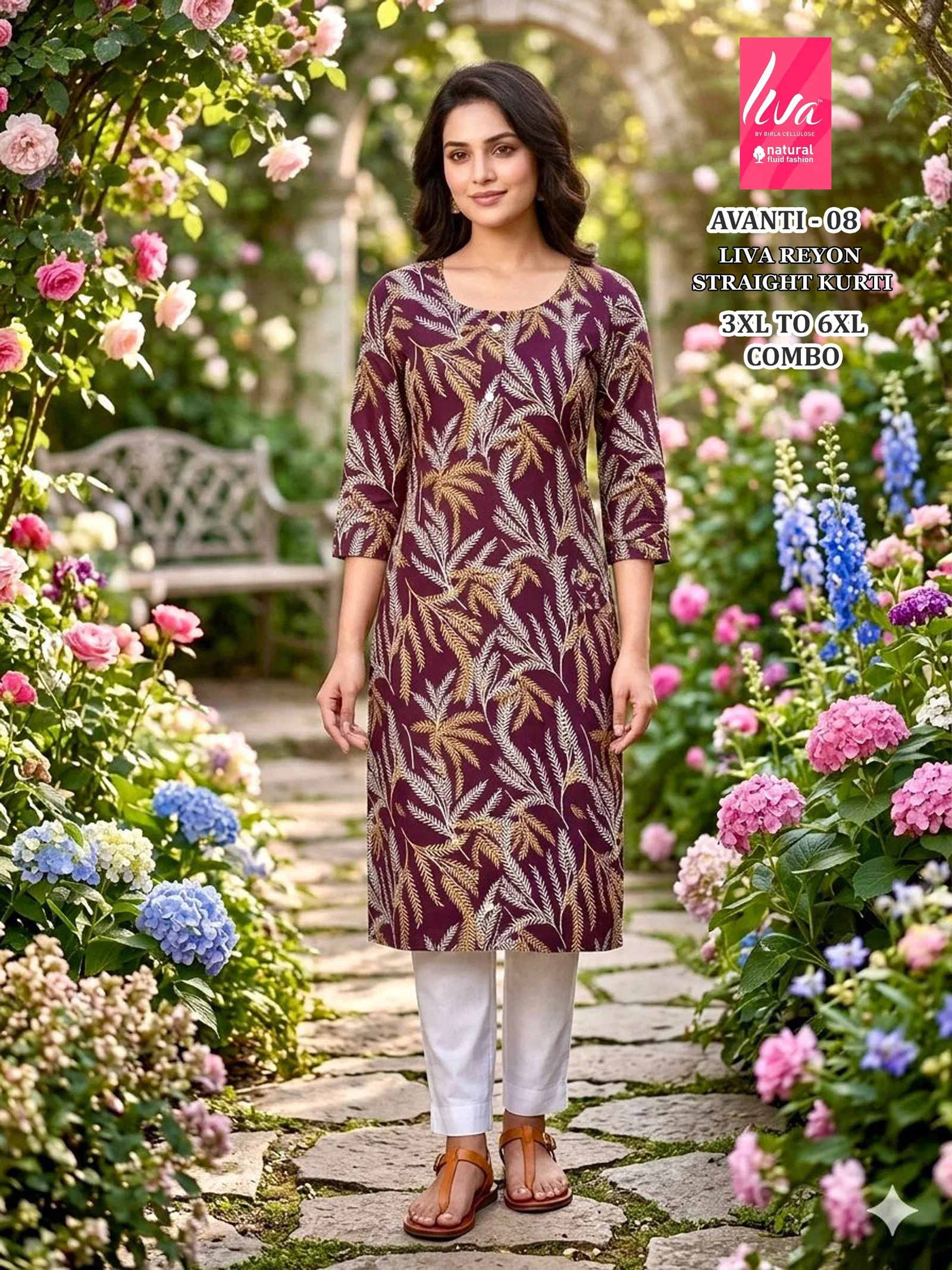 Beautiful Liva Avanti 1 To 10 Liva Rayon Printed Long Kurti Collection Wholesale 2026