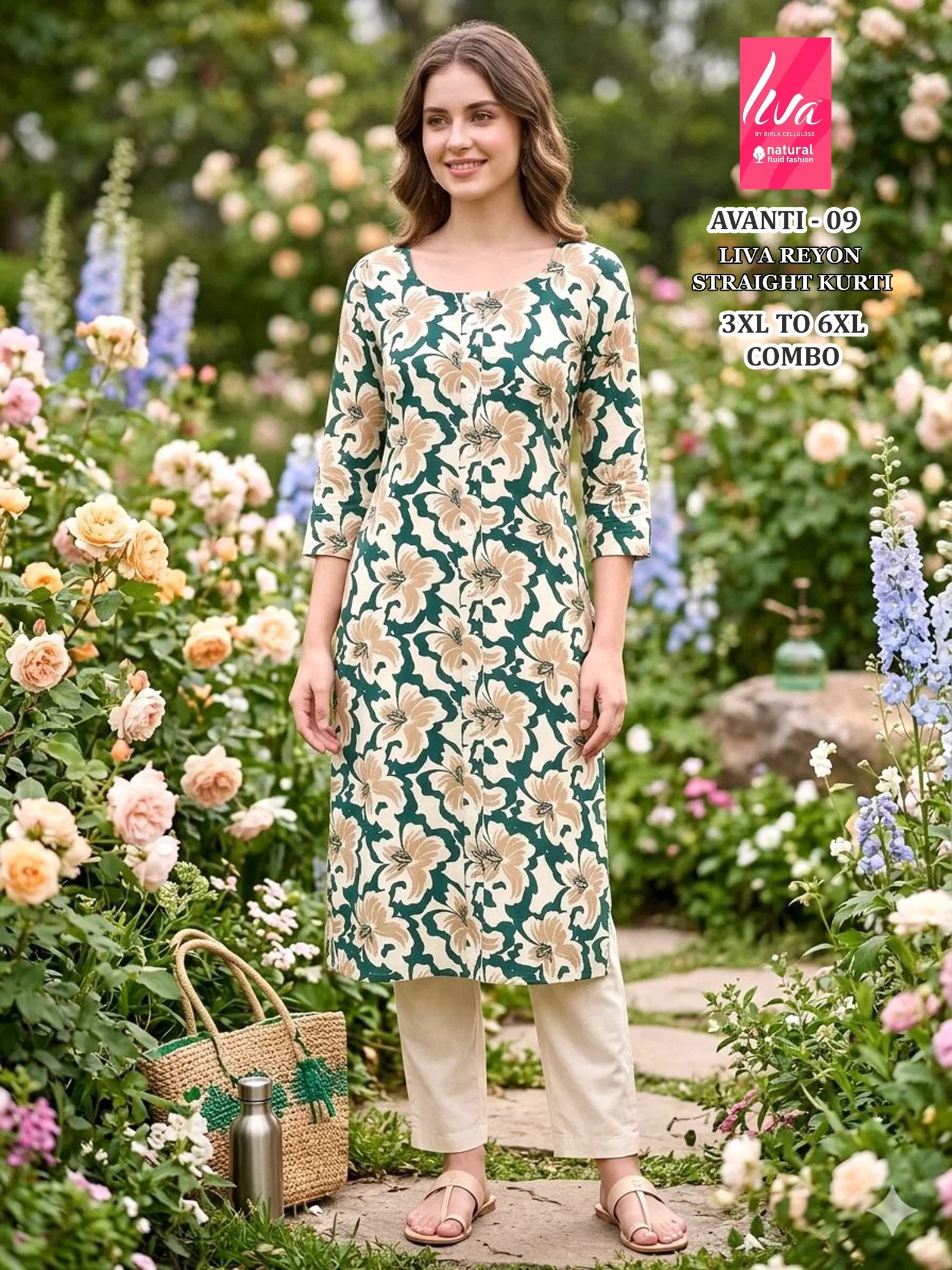 Beautiful Liva Avanti 1 To 10 Liva Rayon Printed Long Kurti Collection Wholesale 2026
