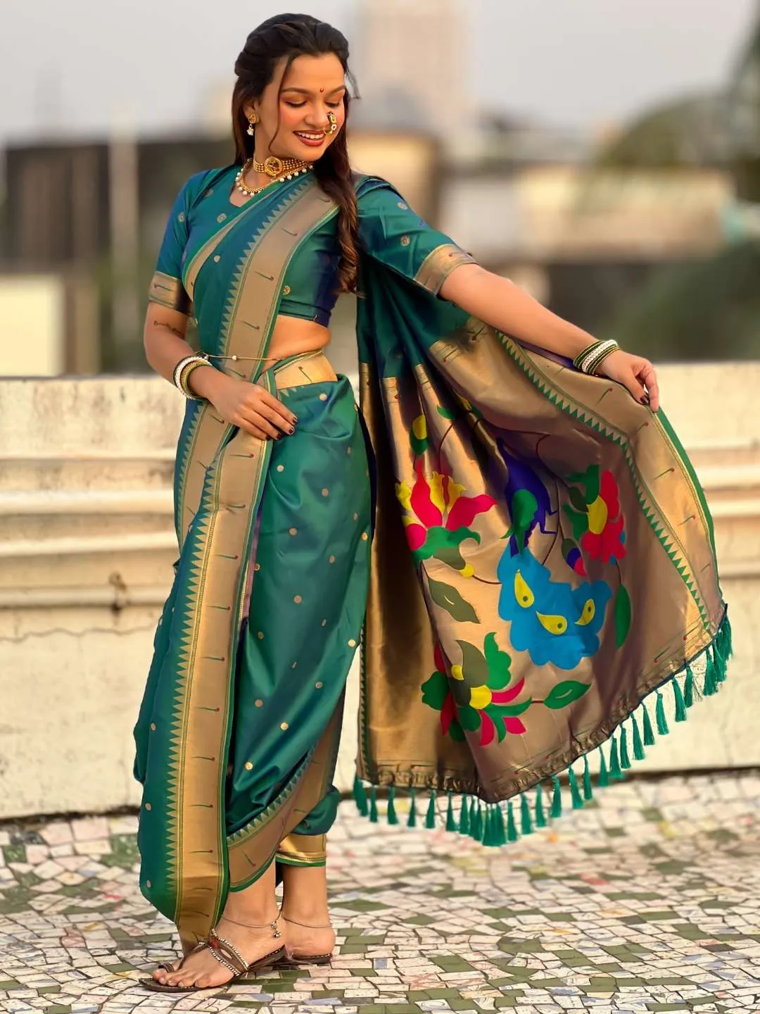 Stylish BLJ Nauvari Paithani Silk Nauvari Traditional 9 Yard Saree Wholesale Surat Supplier Online 2026