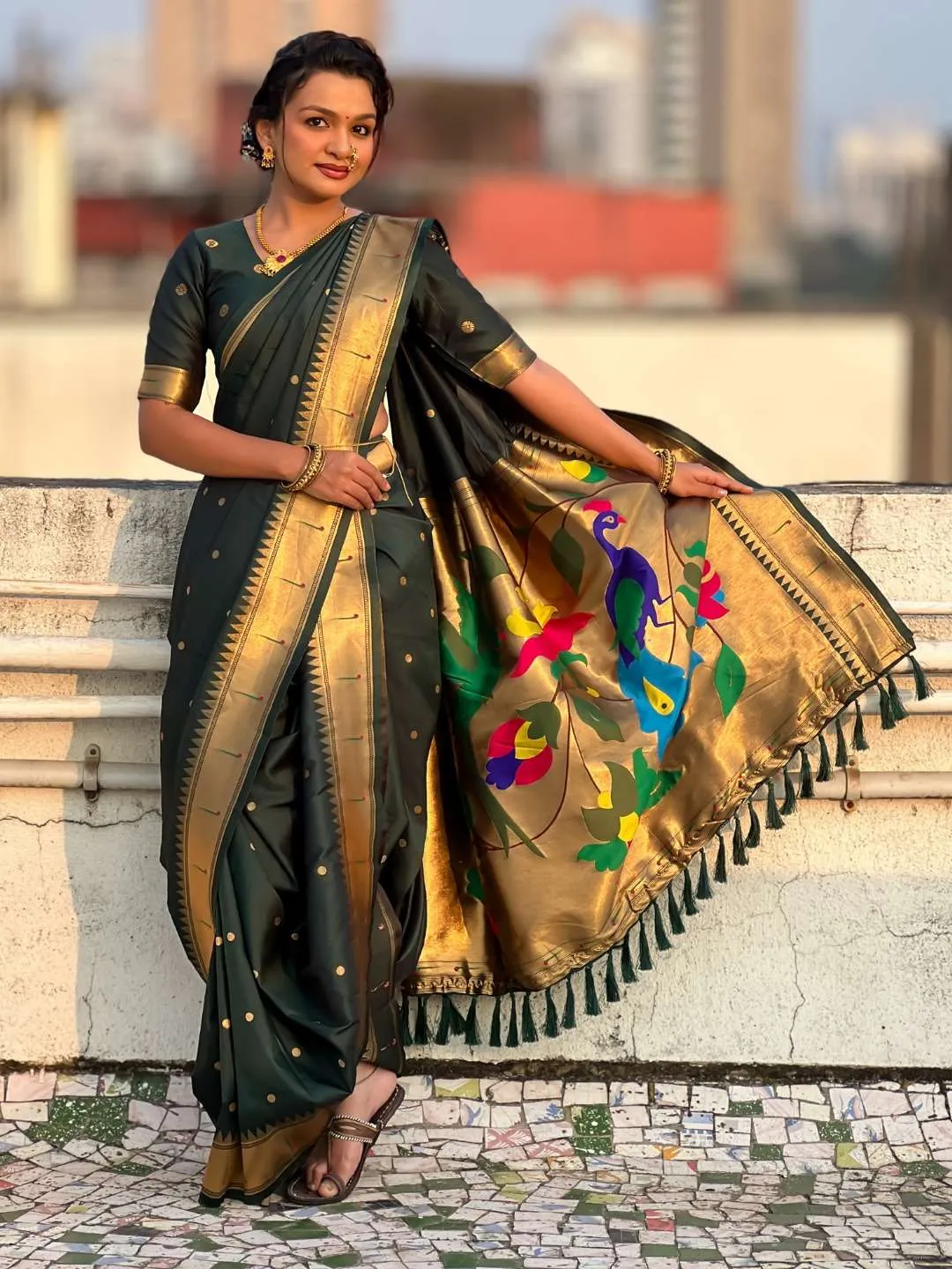 Stylish BLJ Nauvari Paithani Silk Nauvari Traditional 9 Yard Saree Wholesale Surat Supplier Online 2026