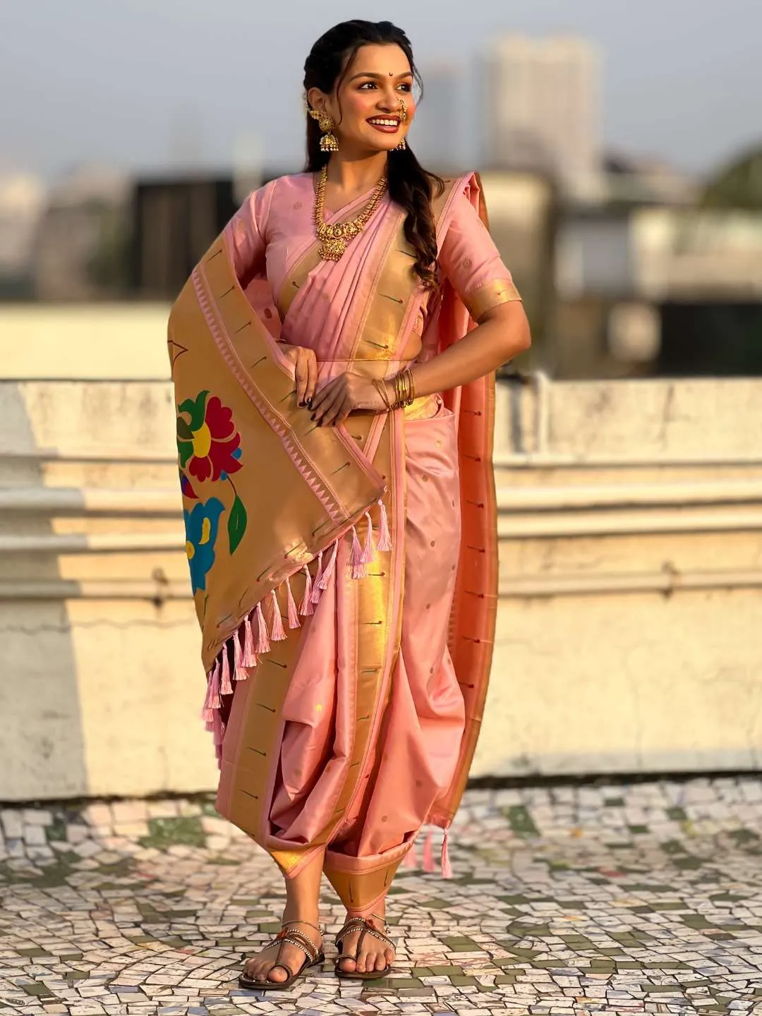 Stylish BLJ Nauvari Paithani Silk Nauvari Traditional 9 Yard Saree Wholesale Surat Supplier Online 2026