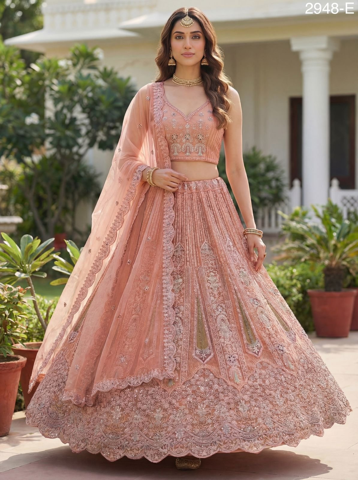 Launching Anjani 2948 Exquisite Embroidery work and Patch style work Partywear Lehenga Choli Collection Wholesale 2026