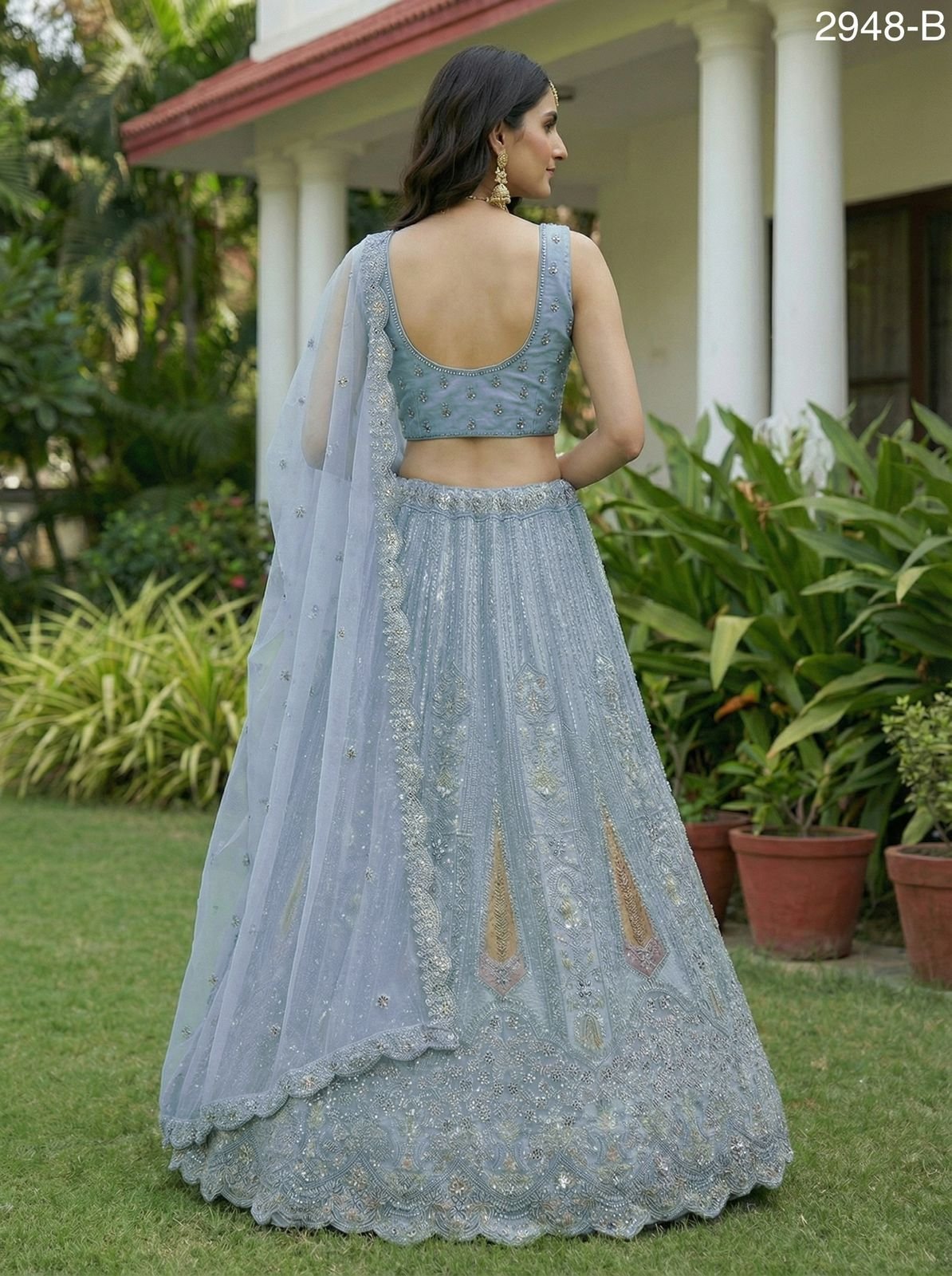 Launching Anjani 2948 Exquisite Embroidery work and Patch style work Partywear Lehenga Choli Collection Wholesale 2026